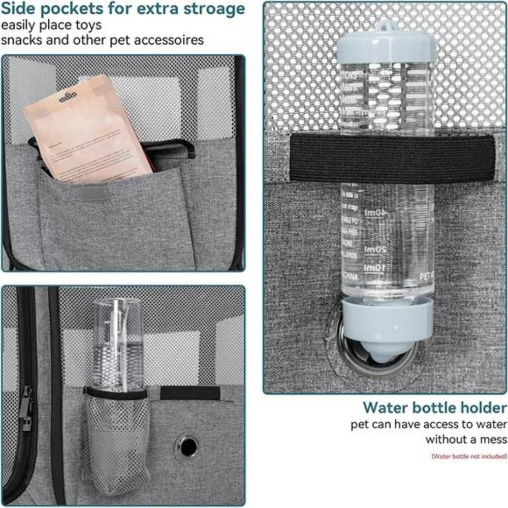 Playpen for for Large Dogs, with Water Bottle Holder, 41.5